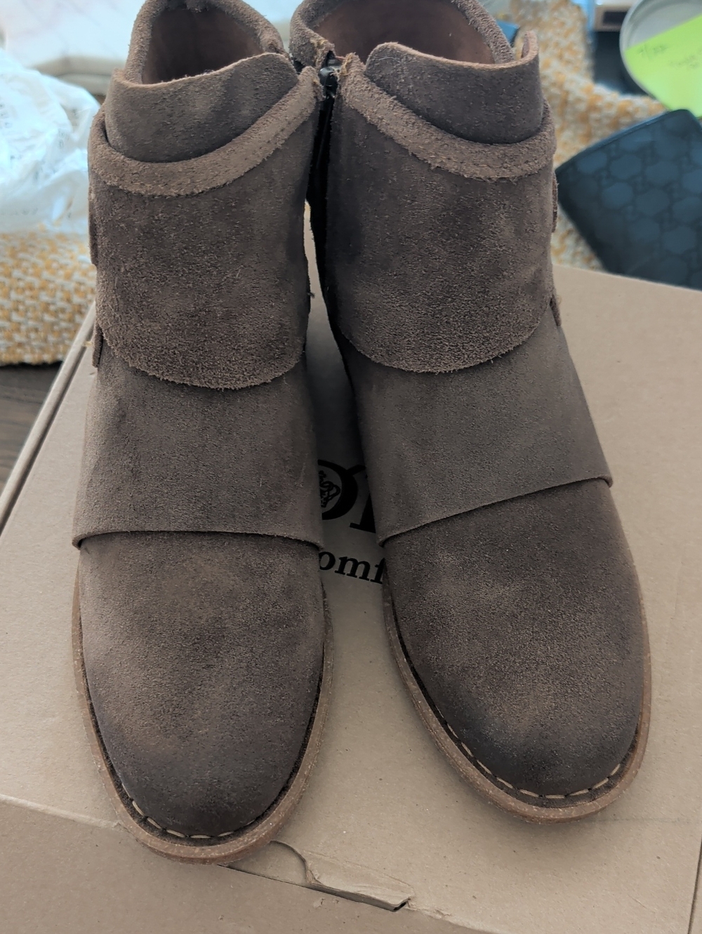 Born Brown Suede Women's Ankle Boots